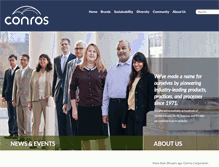 Tablet Screenshot of conros.com